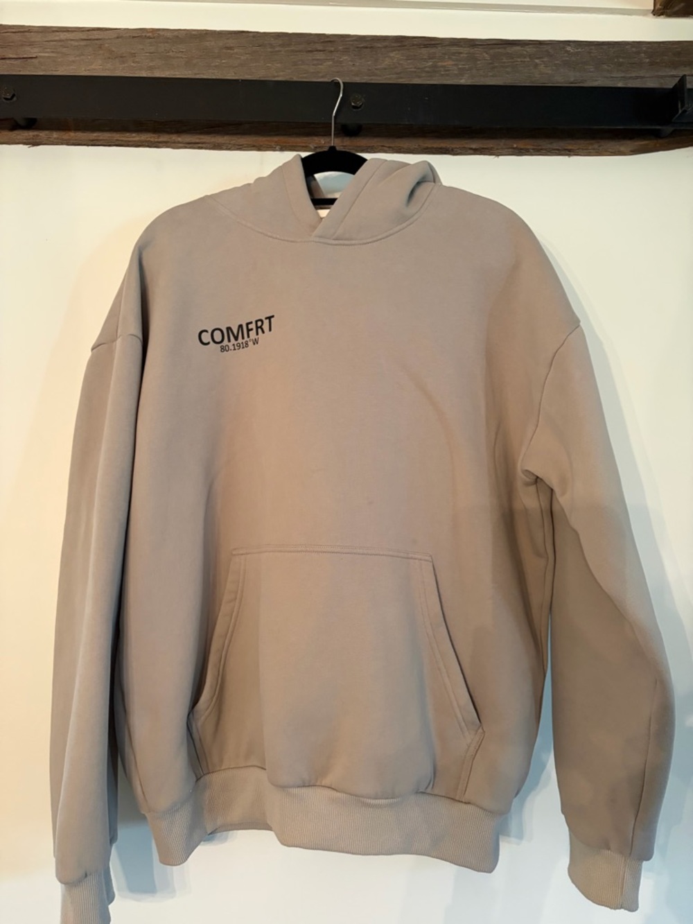 Comfort Oversized Hoodie in Taupe